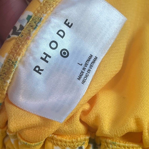 Rhode x Target Dainty Lotus Bikini Sz L Bottoms XL Top In Excellent Condition - Picture 9 of 16